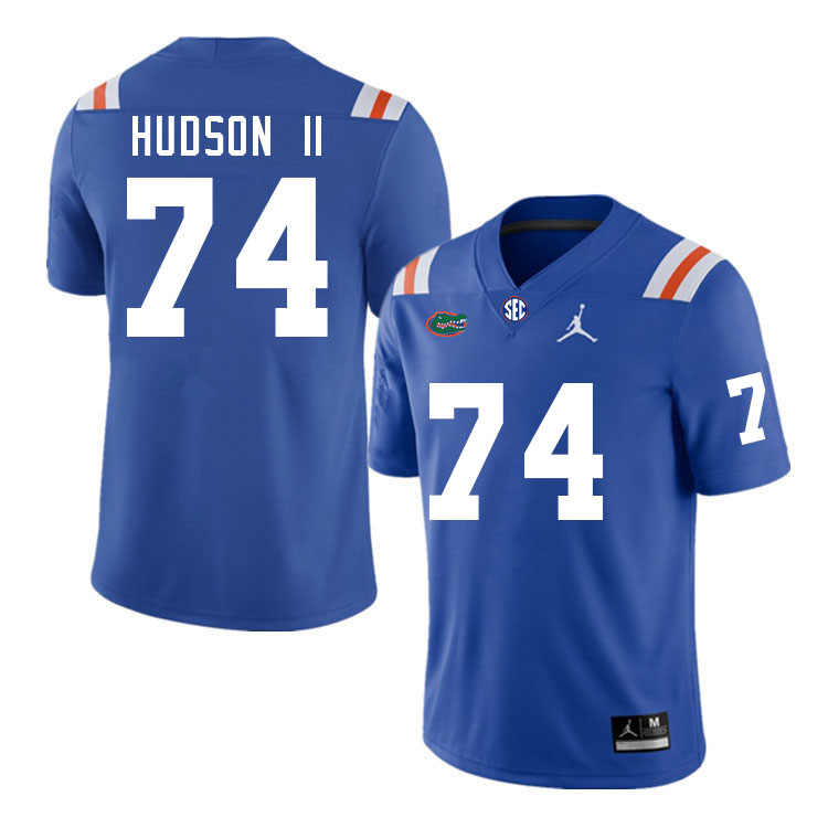 Men #74 Lyndell Hudson II Florida Gators College Football Jerseys Stitched Sale-Throwback
